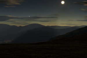 Evening moon for iphone4 by teddybearcholla