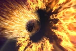 Thumbnail of featured artwork by members: Fire Planet